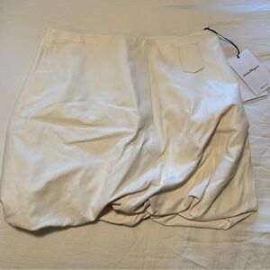 Salvatore Ferragamo Cream Mini Skirt